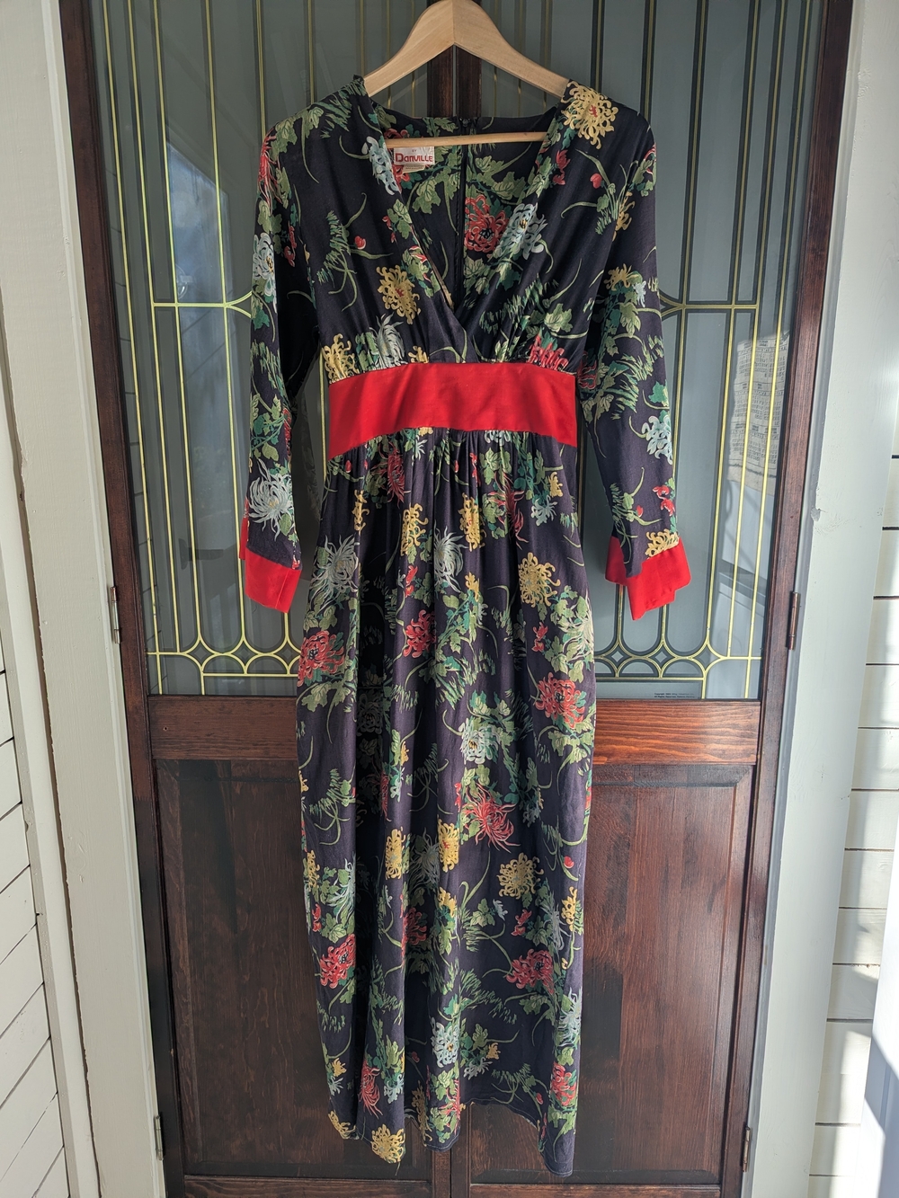 Vintage 60s 70s By Danville Maxi House Dress